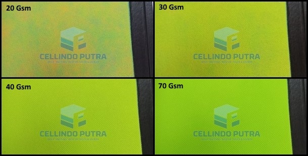 kain furing spunbond hijau stabilo